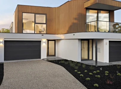 Completed Frankston South home with custom black aluminium windows and doors by Iconic Windows